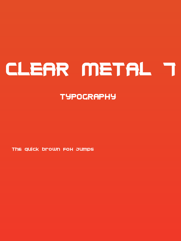 Clear Metal 7 Poster