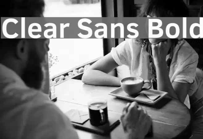 Clear Sans Bold Font examples