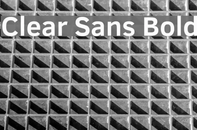 Clear Sans Bold Font examples