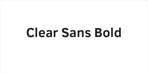 Clear Sans Bold Logo