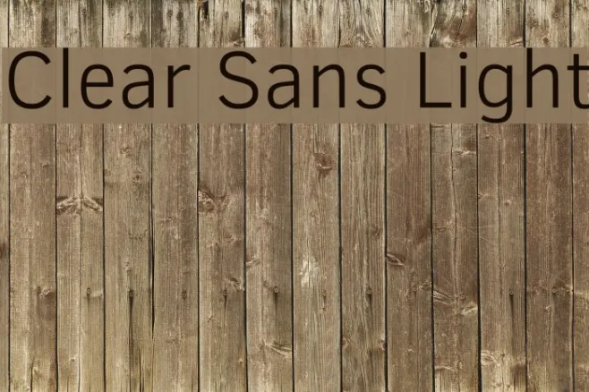 Clear Sans Light Example 2