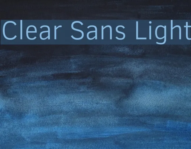 Clear Sans Light Example 3