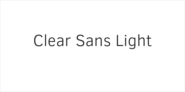 Clear Sans Light Logo