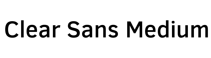 Clear Sans Medium Font