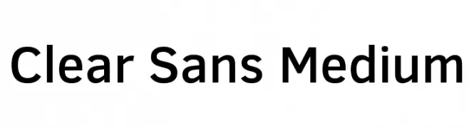 Clear Sans Medium  नि: शुल्क फ़ॉन्ट्स डाउनलोड
