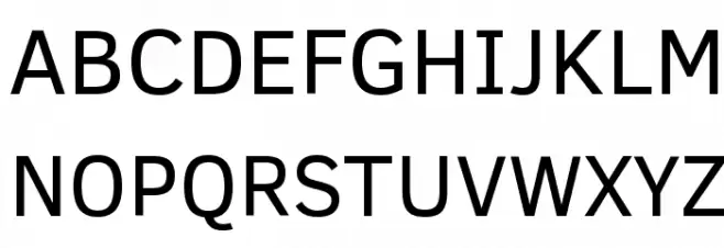 Clear Sans Font UPPERCASE