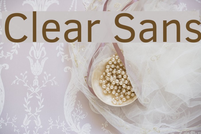 Clear Sans Font examples