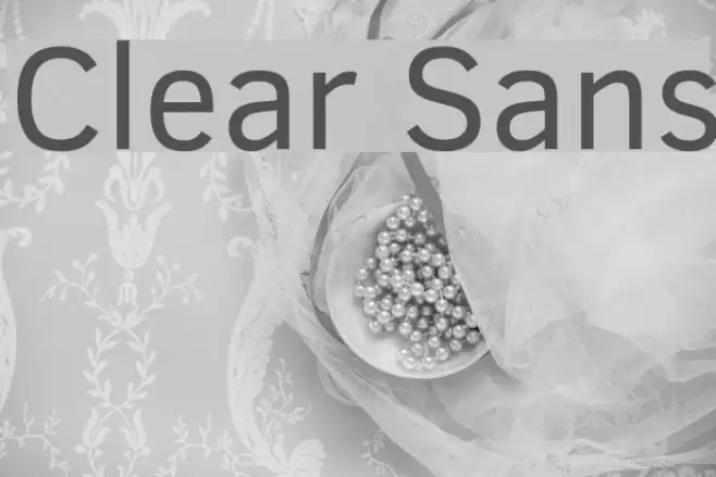 Clear Sans Schriftart examples