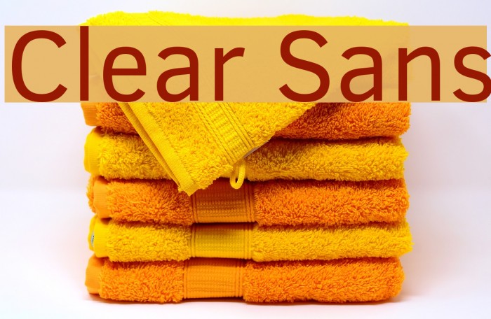 Clear Sans Font examples