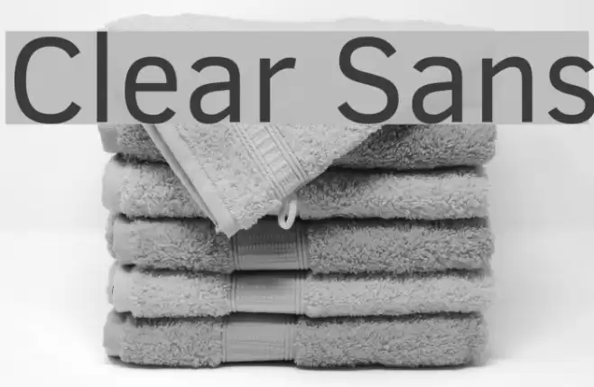 Clear Sans Schriftart examples