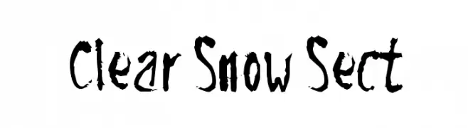 Clear Snow Sect  Free Fonts Download
