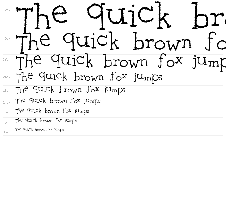 Clear Typewriter Waterfall