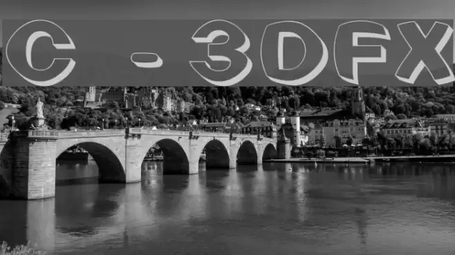 Clearblock circular - 3DFX Font examples