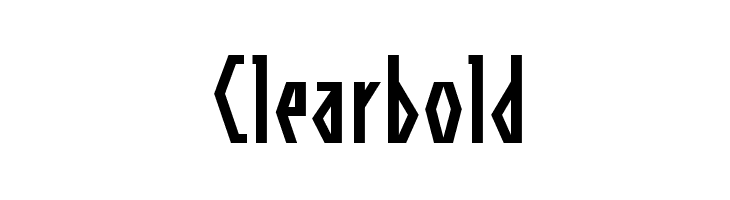 Clearbold  font caratteri gratis