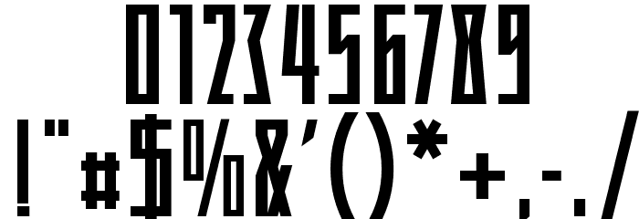 Clearbold Font OTHER CHARS