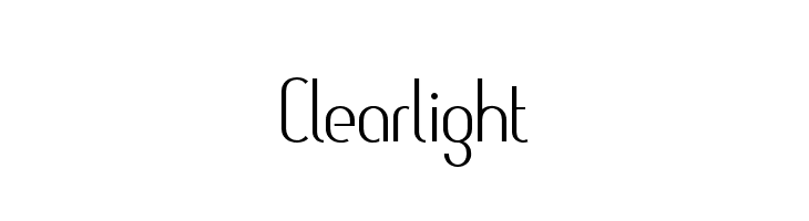 Clearlight  Frei Schriftart Herunterladen
