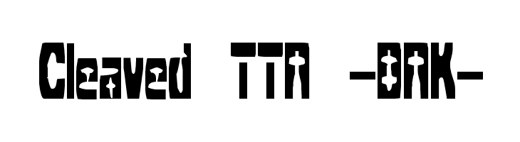 Cleaved TTR -BRK-  font caratteri gratis