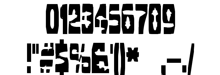 Cleaved TTR -BRK- Font OTHER CHARS