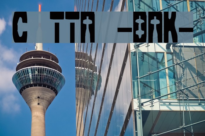 Cleaved TTR -BRK- Font examples