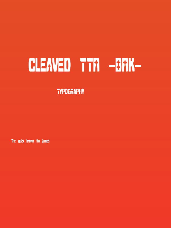 Cleaved TTR -BRK- Poster