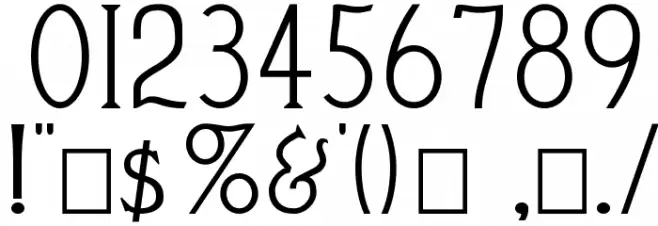 Cleaver's_Juvenia Font OTHER CHARS