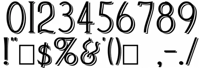 Cleaver's_Juvenia_Blocked Font OTHER CHARS