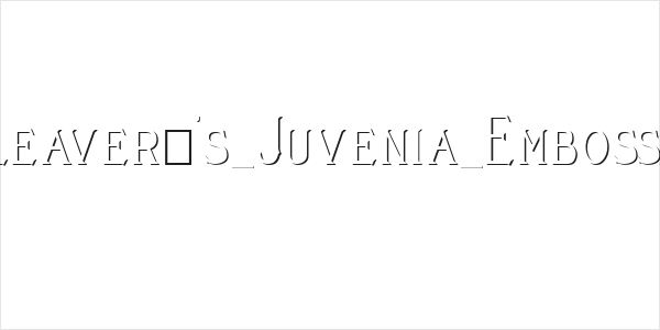 Cleaver's_Juvenia_Embossed Logo