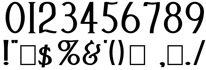 Cleaver's_Juvenia_Heavy Font OTHER CHARS