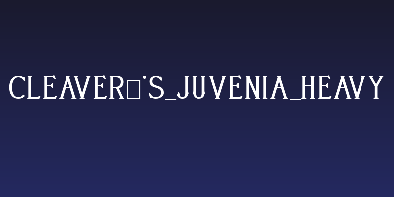 Cleaver's_Juvenia_Heavy Social Header