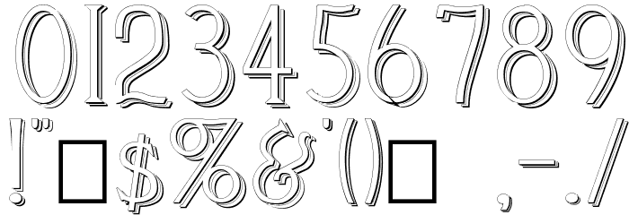 Cleaver's_Juvenia_Raised Font OTHER CHARS