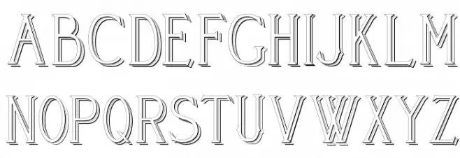 Cleaver's_Juvenia_Raised Schriftart Groß