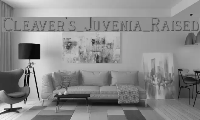 Cleaver's_Juvenia_Raised خط examples