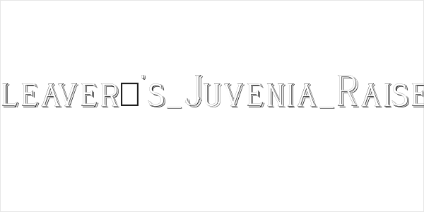 Cleaver's_Juvenia_Raised Logo