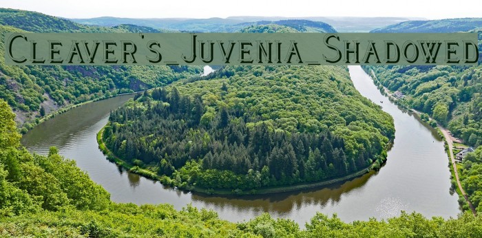 Cleaver's_Juvenia_Shadowed Font examples