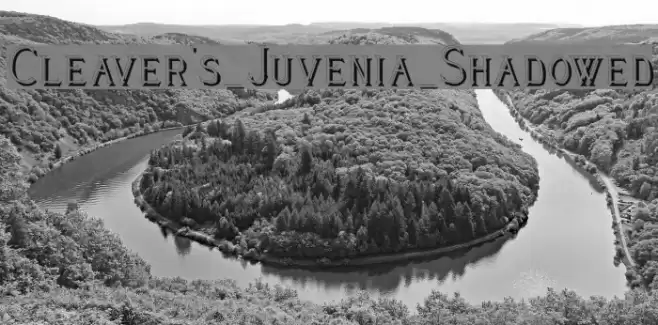 Cleaver's_Juvenia_Shadowed フォント examples