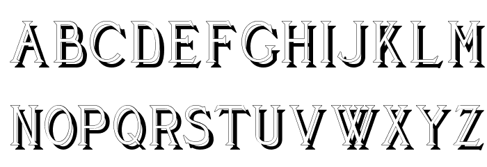 Cleaver's_Juvenia_Shadowed Font LOWERCASE