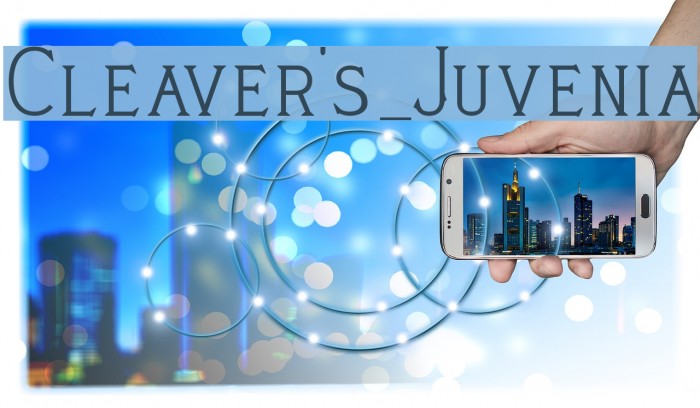 Cleaver's_Juvenia Font examples