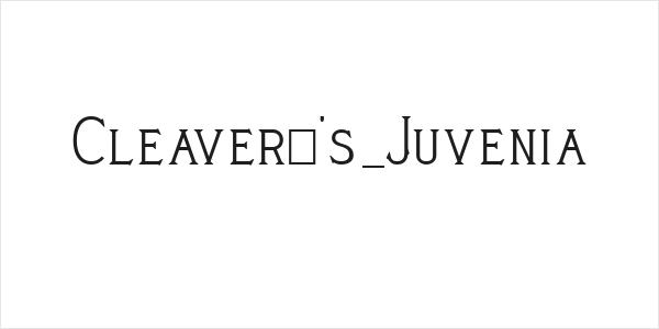 Cleaver's_Juvenia Logo