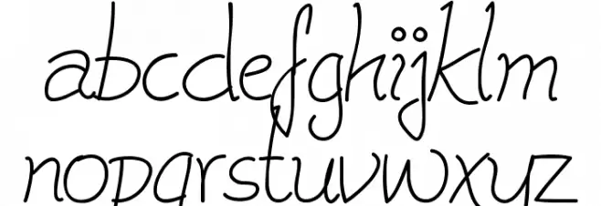 Cleavin フォント 小文字