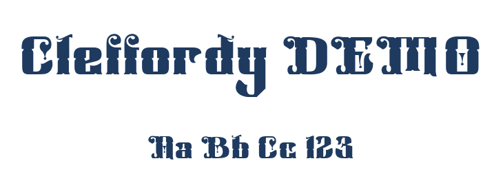 Cleffordy DEMO Font Preview