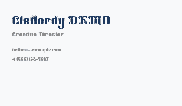 Cleffordy DEMO Business Card