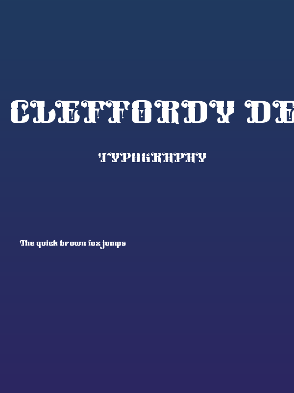 Cleffordy DEMO Poster