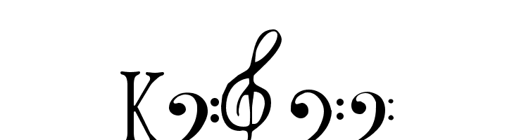 Clefs  नि: शुल्क फ़ॉन्ट्स डाउनलोड
