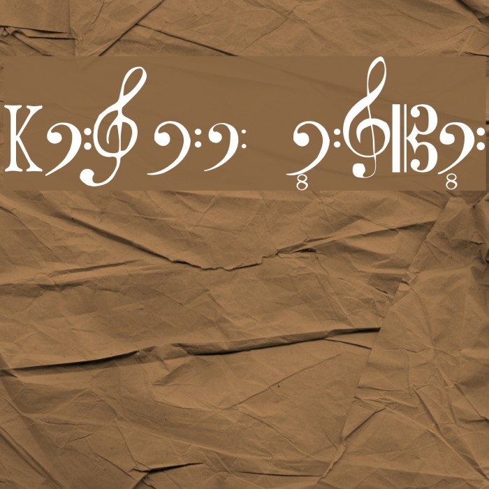 Clefs Font examples