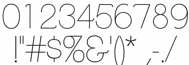 ClementePDaa-Hairline Font OTHER CHARS