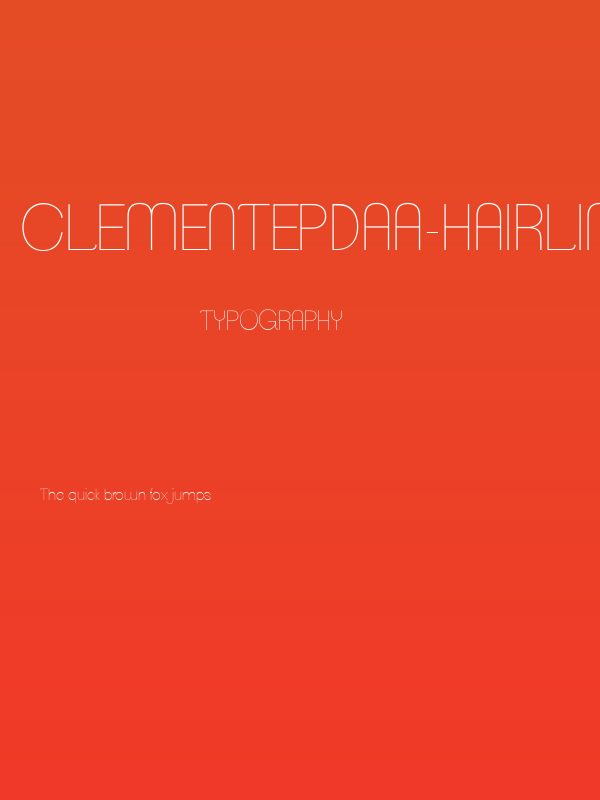ClementePDaa-Hairline Poster