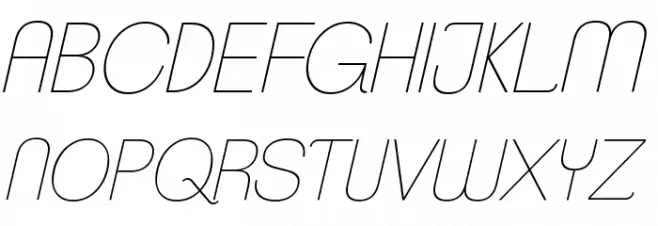 ClementePDab-HairlineItalic Polices MAJUSCULES