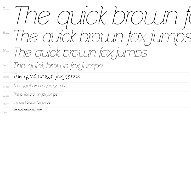 ClementePDab-HairlineItalic Waterfall