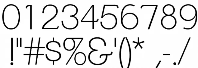 ClementePDac-ExtraLight Font OTHER CHARS