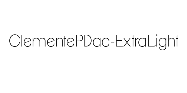 ClementePDac-ExtraLight Logo